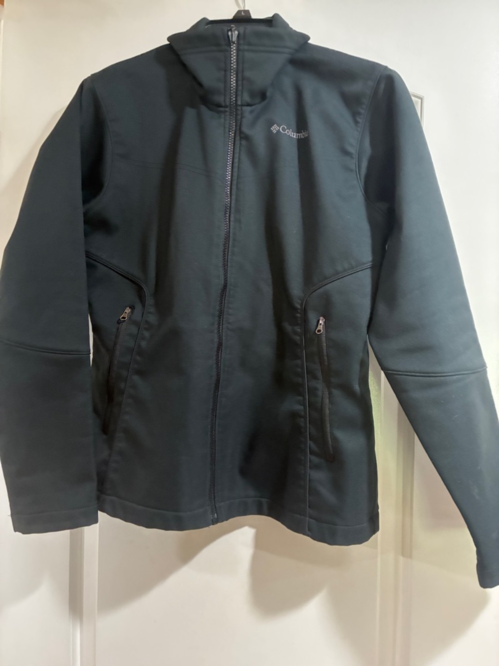Columbia Black Zip-Up Soft Shell Jacket